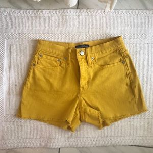 NWT Yellow J Crew Mercantile denim shorts